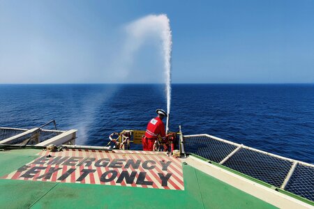 South Korean AI Firefighting System Autonomously Targets Shipboard Oil Fires