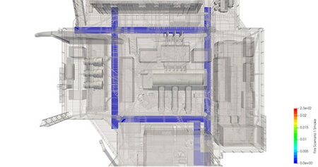 Modelling fire risk and smoke dispersal on an Offshore Platform