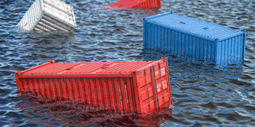 Reduction in Containers Lost at Sea in 2022