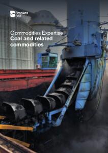 Coal & Related Commodities Fact Sheet